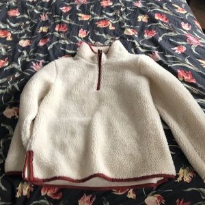 Oversized Sherpa LL bean quarter zip
